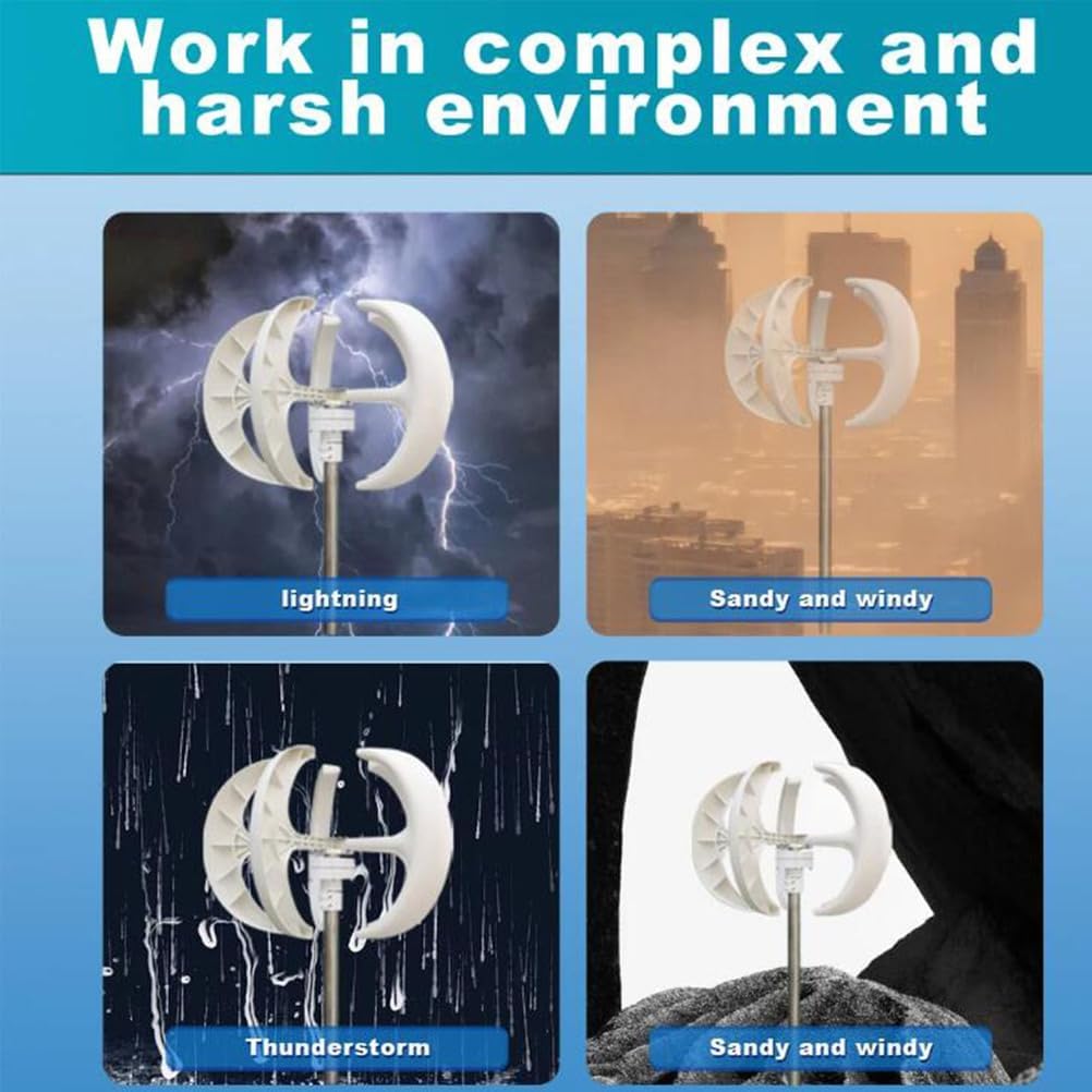 12000W Vertical Wind Turbine 12V 24V 48V Small Windmill Free Energy 220V Household Farm Sent to MPPT Controller