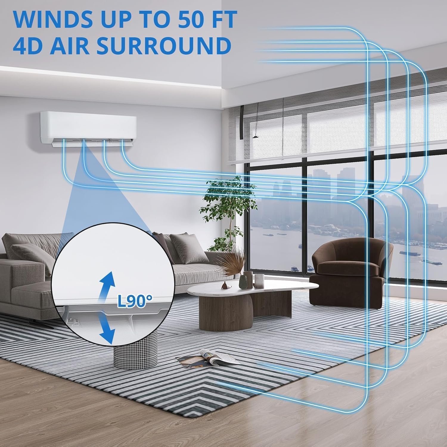 IDEALHOUSE 18,000 BTU Mini Split Air Conditioner and Heat Pump, 23 SEER2 Ultra Quiet 208-230V Ductless AC with WiFi & Alexa Control, Cools/Heats up to 1250 Sq.Ft, Easy Installation Kit