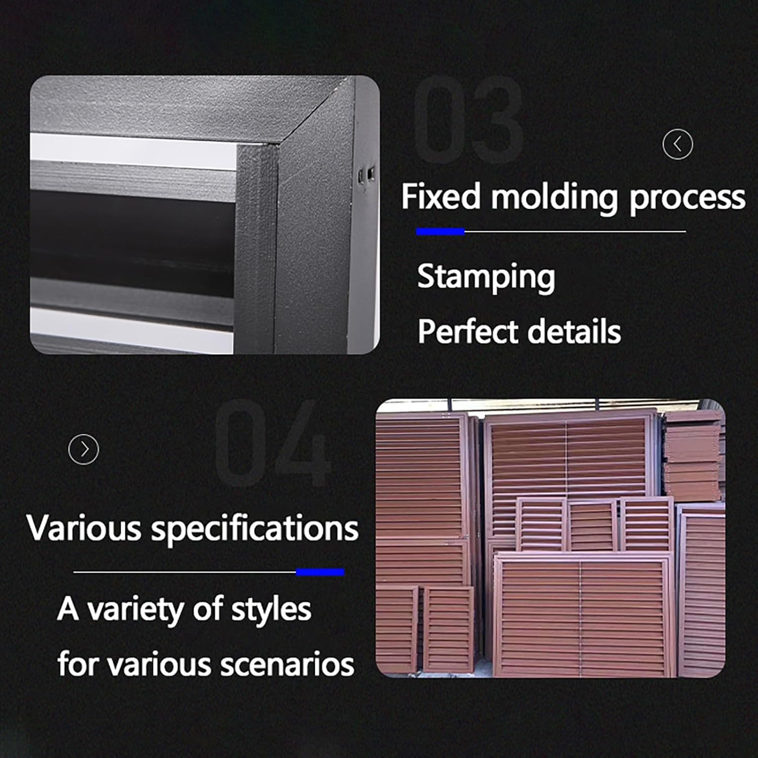 Outdoor Air Conditioner Cover Aluminum, Protective Cover, Trash Can Enclosure Privacy Screen Fence Panels Flower Stand Condenser Pool Equipment Enclosure, Ac Fence For Outside Unit ( Color : Brown ,