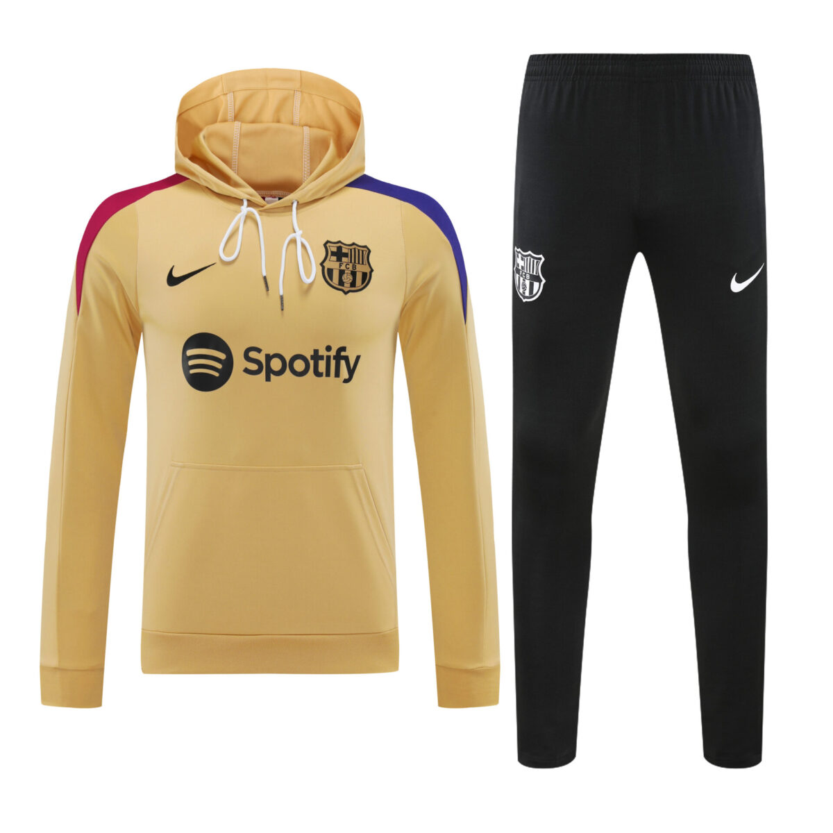 Conjunto manga larga FC Barcelona oro - NewNow