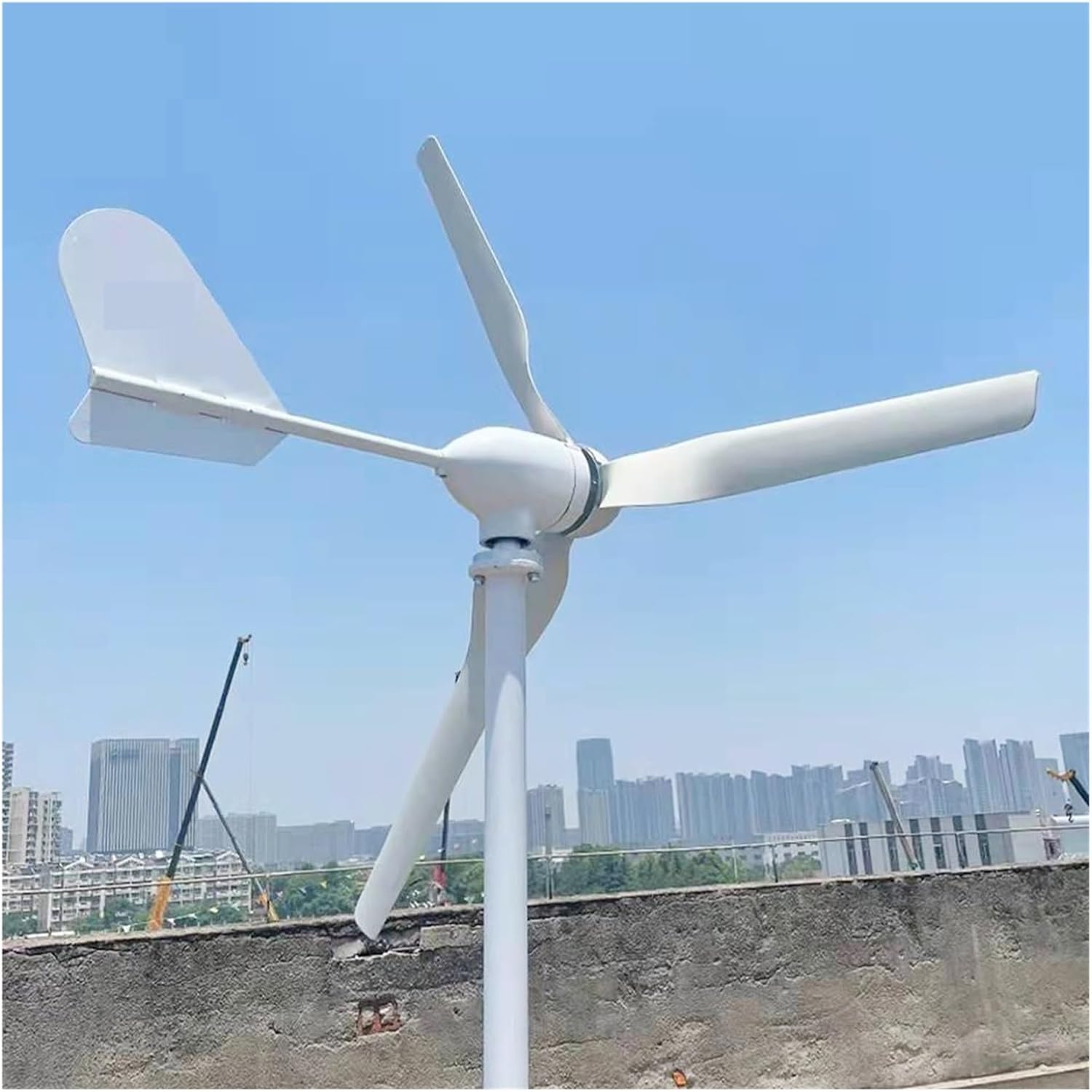 Wind Turbine Generators Kit 20KW 12V 24V 48V Horizontal Wind Turbine Generator 20000W Windmill with MPPT Charge Controller for Home Mountain Industrial Energy(48V_20KW)
