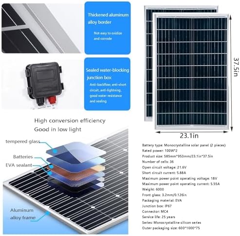 5KW Wind Turbine Generator Kit, 12V/24V/48V, Low Start-Up Speed, Hybrid Wind-Solar Power System with 200W Solar Panel, Controller, Breeze Start (Purple, 24V)