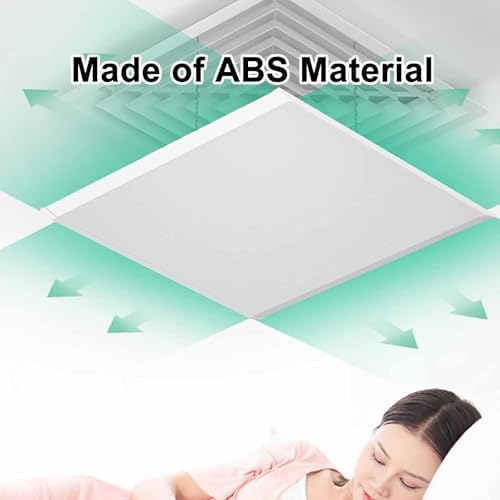 Square Air Conditioner Deflector, Ceiling-Mounted ac Wind Deflector, Easy Installation for Central Air Conditioners, for Home or Office