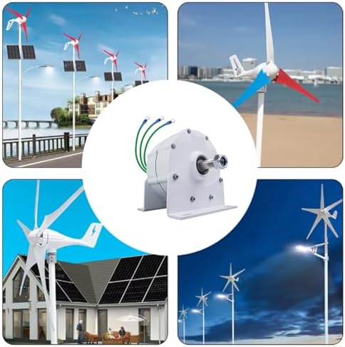 2000W Gearless Permanent Magnet AC Generator - Low RPM 12V/24V/48V Alternator for Wind Turbines & Hydropower Solutions, 3 Phase Output for Water Energy Systems