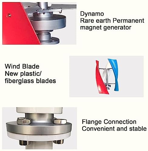 12000W Wind Turbine Generator for Home - 12V 24V 48V, 3 Blades, MPPT Controller, Silent Wind Power System for Renewable Energy Solutions