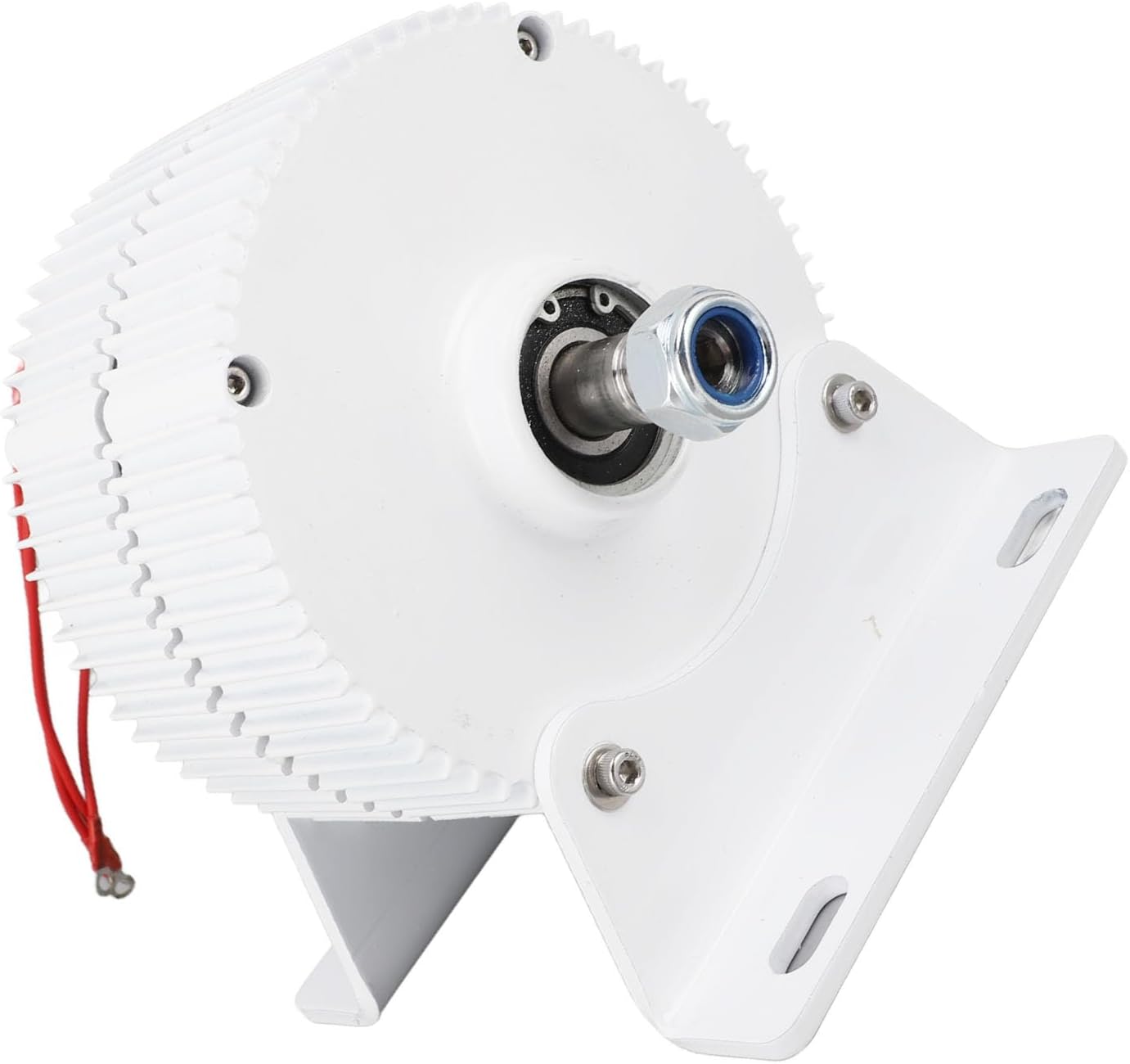 Permanent Magnet Alternator 48V 3 Phase AC Wind Synchronous Generator 2 Axes Serrated with Base (400W)