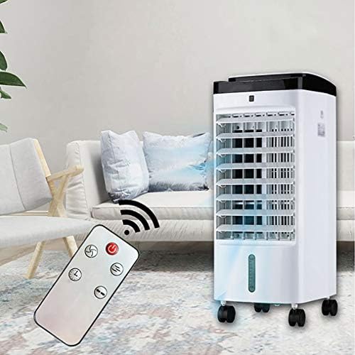 Portable Air Conditioner Fan Air Cooler, Portable Air Conditioner Evaporative With Remote Control Misting Humidifier Fan And Bladeless Noiseless Fan, For Office, Dorm, Room(Free Ice Tray)