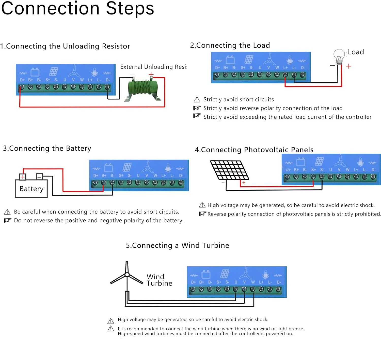 1000W Wind Solar Hybrid Charge Controller 12V 24V 48V MPPT Boost Charge Regulator with LCD Display and Dump Load for Home Street Light Controller 24/48V