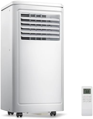 ZAFRO Portable Air Conditioners, 8000 BTU, 3 in 1 Portable AC Unit with Window Kits, Fan & Dehumidifier Modes, Cools up to 350 Sq.Ft, LED Display/Remote Control, 24H Timer for Living Room, Bedroom