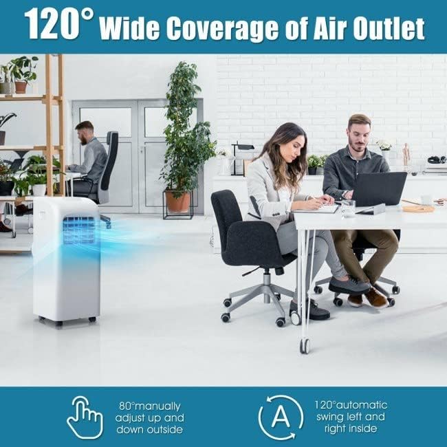 Portable Air Conditioner with Dehumidifier Function, 8,000 BTU