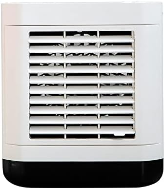 Portable Air Conditioner, Evaporative Air Cooler, Small Cooling Fan, 3 Speeds, 2000mAh Battery Powered & USB Rechargeable Mini Air Conditioner for Room Camping Car Office (Color : White)