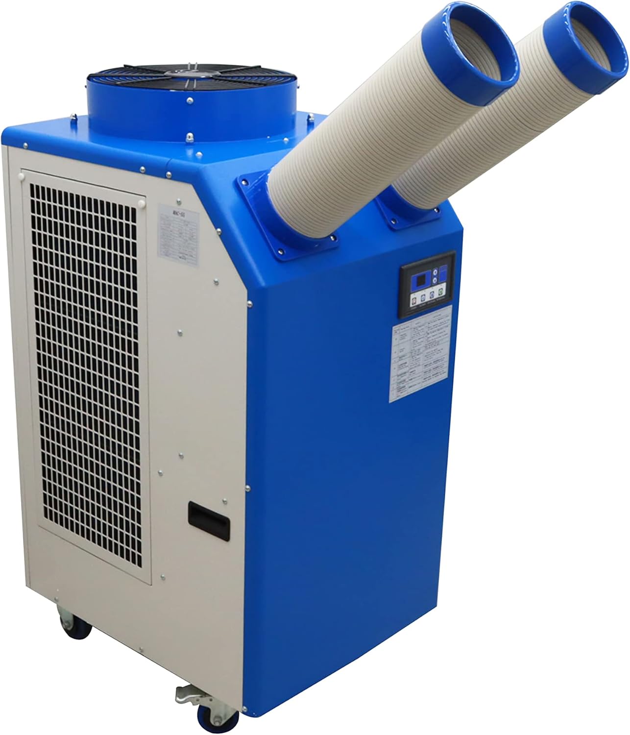 INTBUYING Mobile Industrial Air Conditioners Spot Cooler Air Conditioner Workshop Post Cooling Mobile Air Conditioners Double Outlets 220V