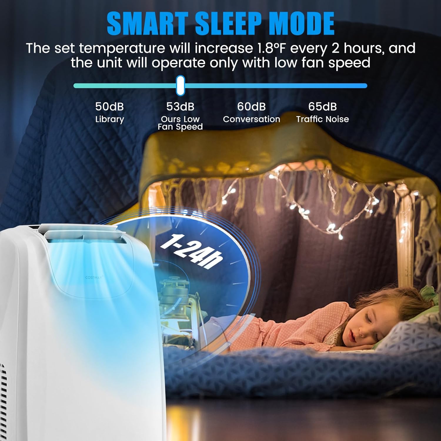 ARLIME Portable Air Conditioner, 12000 BTU AC Unit w/Dual Hose & Remote Control, 3-in-1 Powerful Cooling w/Dehumidifier, Sleep Mode, 24H Timer & Window Installation Kit for Rooms up to 400 Sq.Ft.