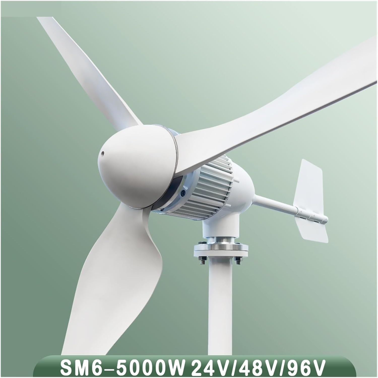 5KW 6KW Wind Turbine Generator Power Kit Horizontal Wind Turbine Windmill for Solar Hybrid System Industrial Energy(LCD Hybrid Control,24V_6000W)