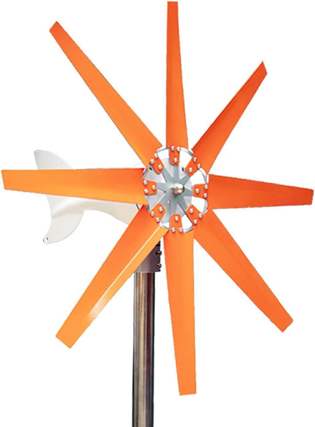 CHRISK 9000W 8 Blades Wind Turbine Generator Windmill with Controller Low Wind Speed Starting Wind Turbines for Home Charging Three-Phase Permanent Magnet Alternator