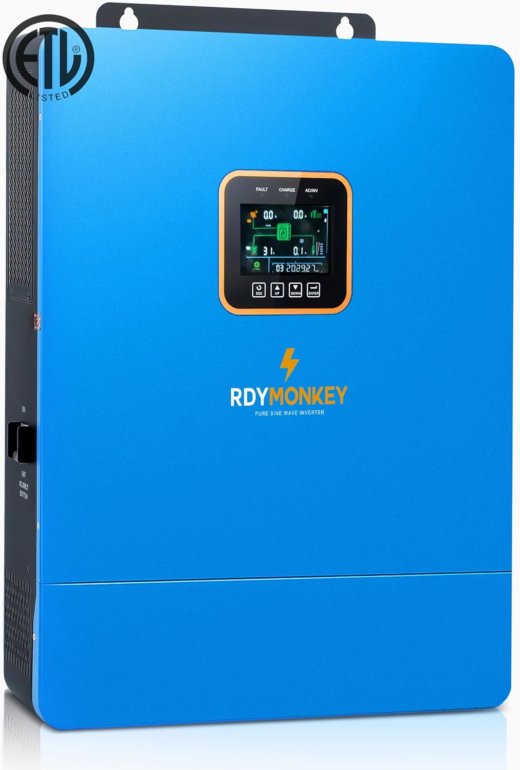 ZLPOWER UL1741 10000W DC 48V Solar Inverter, AC Input/Output 120V/240V(settable) Split Phase Pure Sine Wave Inverter, Built-in 2 MPPTs, Max 200A Battery Charging(Parallel/WiFi/BMS COMM), Batteryless