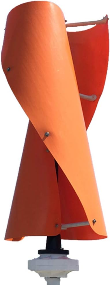 Wind Turbine, Vertical Wind Turbine Generator 3kw 4kw 6kw Vertical Axis Permanent Maglev Wind Turbine 12v 24v 48v with MPPT Control(White,MPPT Controller_12V)