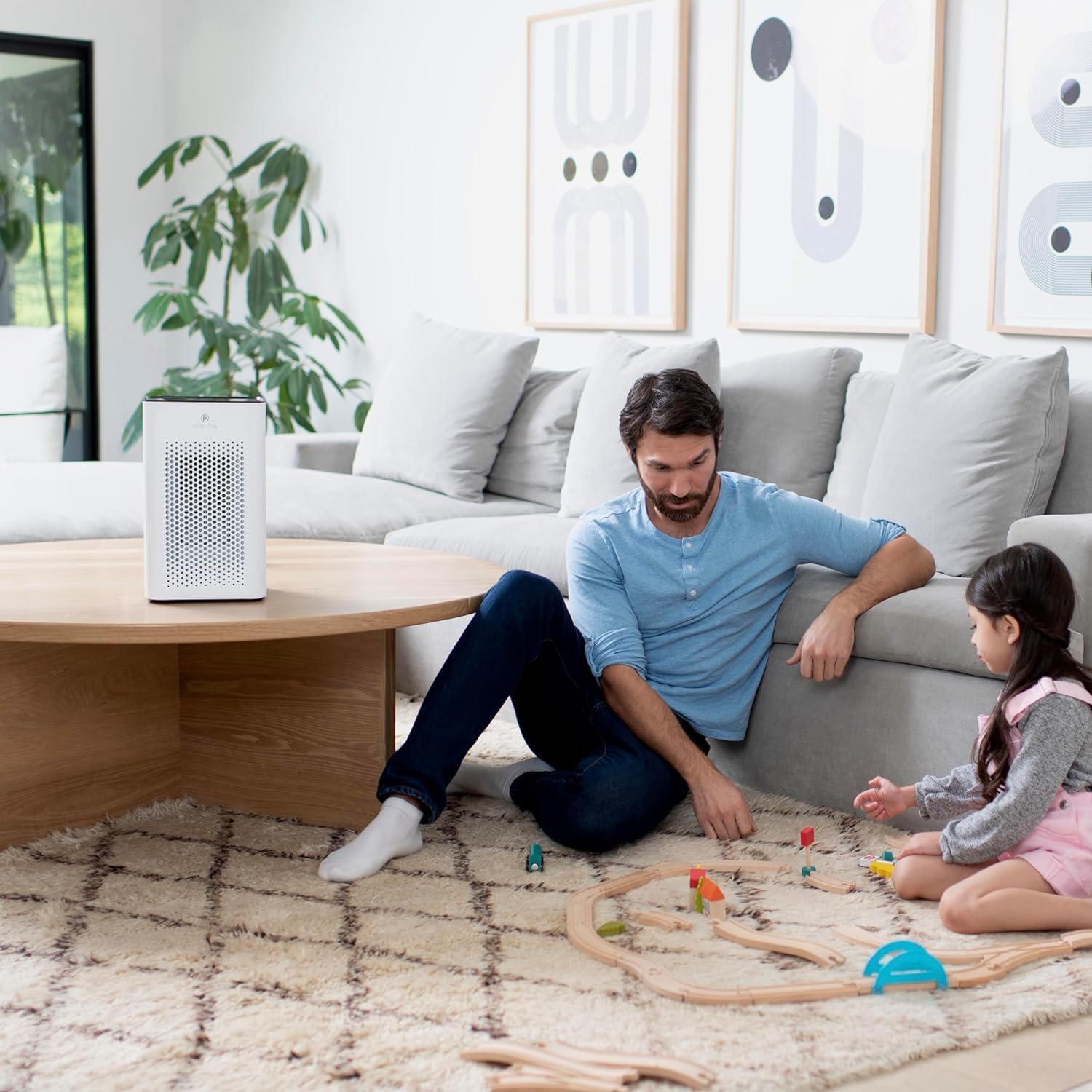 Medify MA-25 Air Purifier with True HEPA H13 Filter | 825 ft² Coverage in 1hr for Allergens, Smoke, Wildfires, Odors, Pollen, Pet Dander | Removal to 0.1 Microns | White, 2-Pack