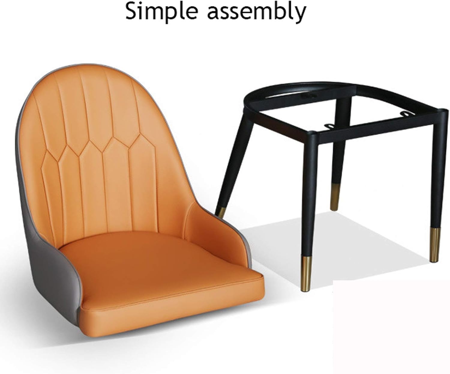 Dining Chair Kitchen Dining Room Furniture Chairs Faux Matte Suede Leather Armrests Backrest Dining Chairs for Office Lounge Kitchen Bedroom (Color : H)