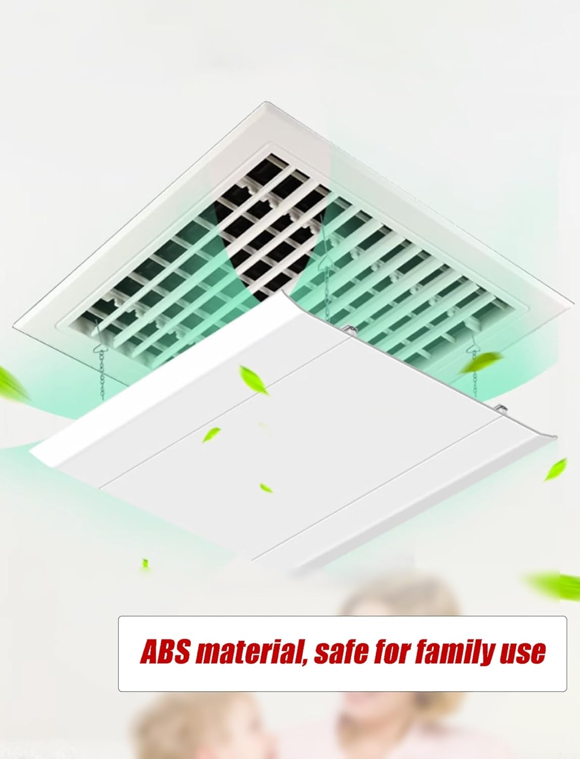 Central Air Vent Deflector, Air Conditioner Deflector, Vent Covers for Home Ceiling, Ceiling Vent Deflector with Hook for Home Office