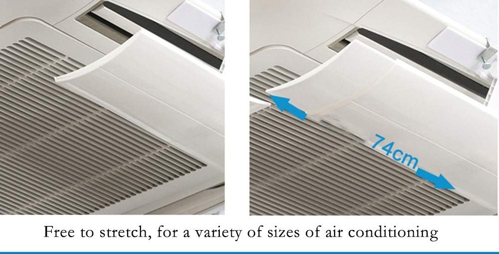 Air conditioning wind deflector Central Anti Direct Blowing Baffle, Angle Adjustable, Retractable Air Conditioner Deflector, Easy Installation