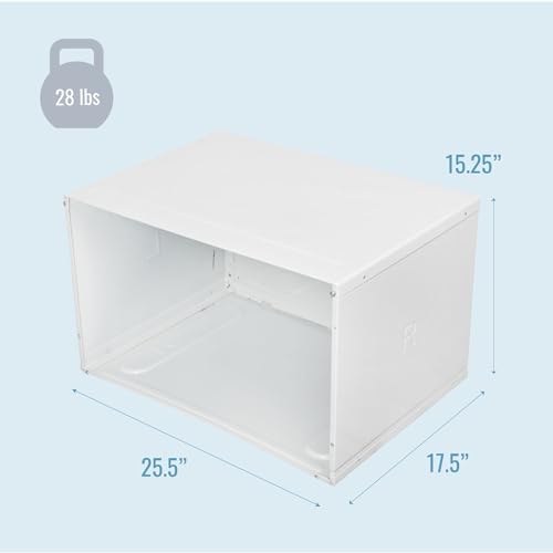 Keystone 26 In. Metal Wall Sleeve for Wall Mounted AC Unit Installation, Compatible with Wall Units up to 26-Inches Wide, Protects and Secures Wall Air Conditioners from Bugs, Dust, and Debris