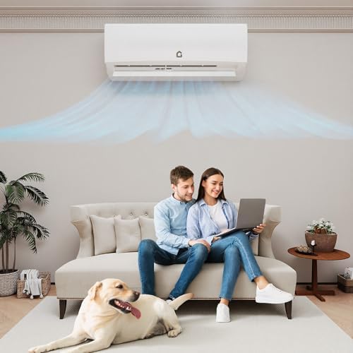 GarveeHome 20000 BTU Dual Zone Mini Split Air Conditioner, 20 SEER2 208-230V Wall Mounted Inverter w/ R454B Refrigerant, 9K+9K WiFi Pre-Charged Heat Pump split-system cooling/heating Up to 800 Sq.Ft