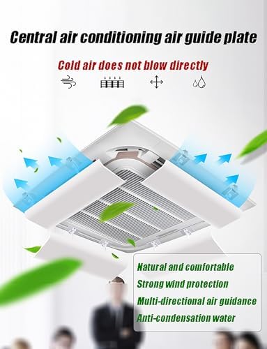 Air Conditioning Baffle, Central Air Conditioner'S Register and Grille, Ceiling Air Conditioner Deflector for Office/Home