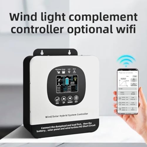 Kang 12000W MPPT Wind Solar Hybrid Charge Controller, 12V/24V/48V Regulator for Wind Turbine & Solar Panel Battery Charging System