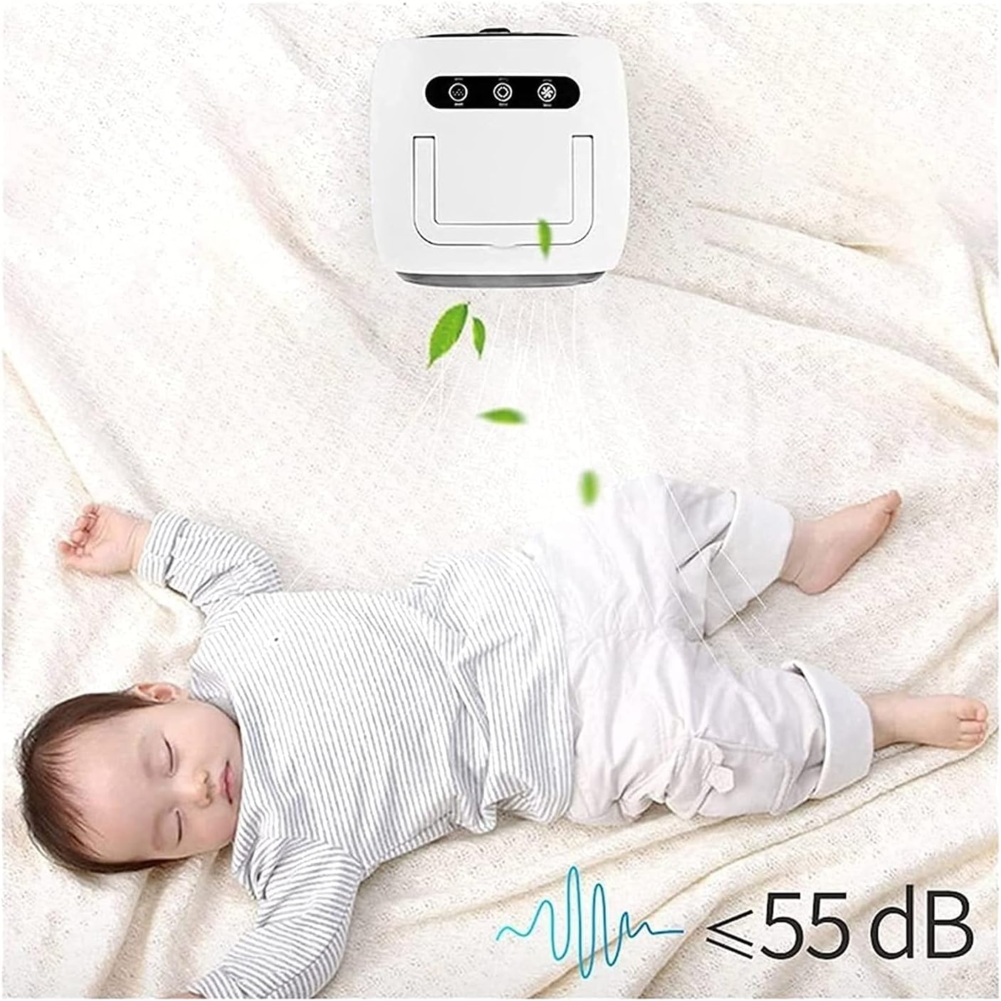 Portable Air Cooler Mini Handle Evaporative Personal Rechargeable Air Conditioner 2 Fan Speed Desktop Cooling Fan for Room Home Office (Color : White)