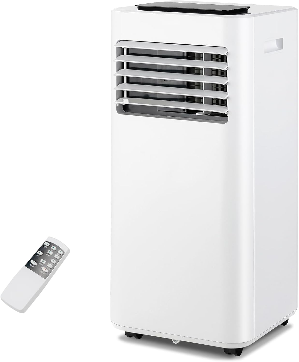 KOTEK Portable Air Conditioner for Room up to 350 Sq. Ft, 10000 BTU 3-in-1 AC Unit for Bedroom w/Sleep Mode, Dehumidifier & Fan, Child Lock/Remote Control, Portable AC for Home Office(White-10000BTU)