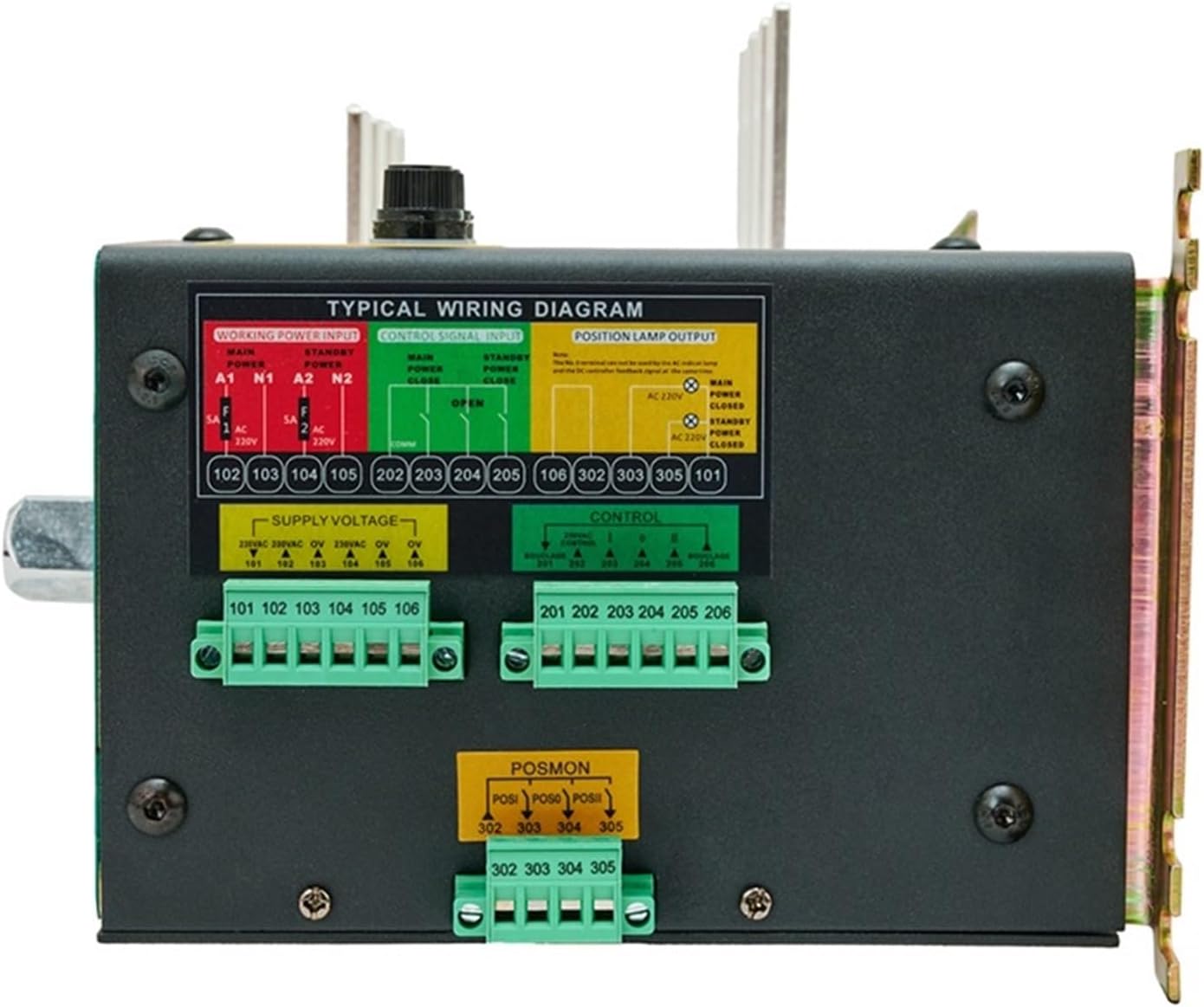 400A 4P ATS Genset Automatic Transfer Switch Generator Set Dual Power Changeover Controller for Generator Parts