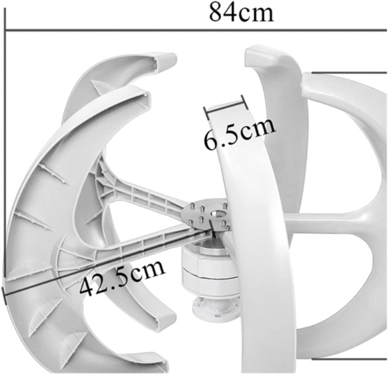 Wind Turbine, 1000W 24V Vertical Wind Turbine with MPPT Hybrid Controller Small Wind Turbine Home Use Low Noise Efficiency Wind System(with MPPT Controller,12V)