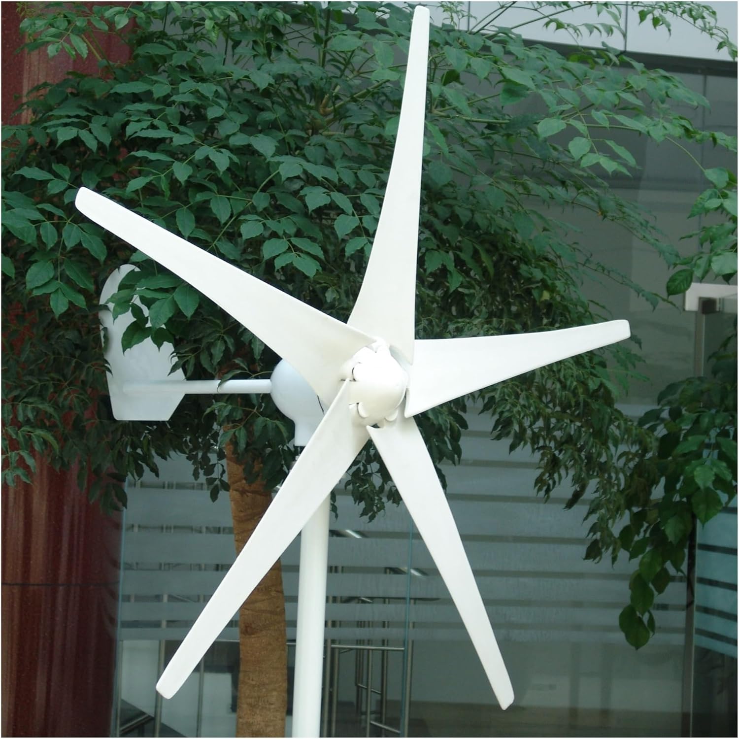 Wind Turbines, 500W Wind Turbine Generator with 3 Blade 2.5m/s Low Wind Speed Starting Wind Turbines(5 Blades,48V)