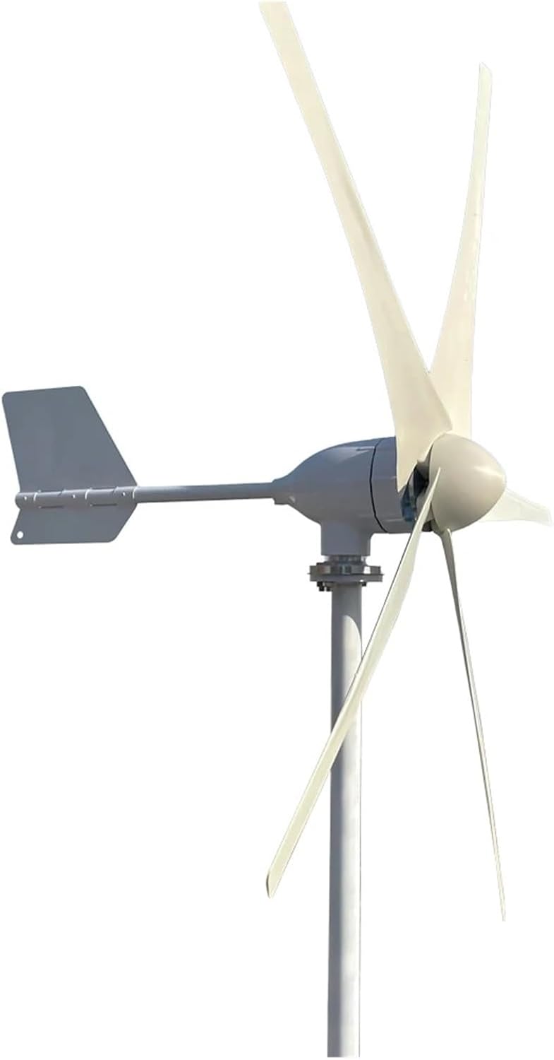 Wind Turbines, Home Farm 15KW 12V 24V 48V Horizontal Axis Wind Energy Turbine Generator 3/5 Blades Wind Power Fan Windmill Three-Phase AC(5B,48V_15KW)