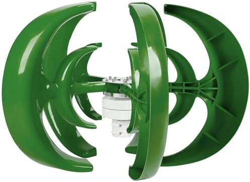 12V Vertical Axis Wind Turbine Generator - Efficient Black Three-Phase Permanent Magnet Motor for Home, Garden, Boat & Marine - Renewable Energy Solution for Industrial & Residential Use