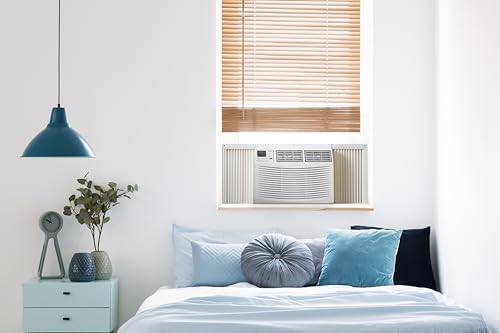 Amana 18,000 BTU Window Air Conditioner, 230V, Window AC for Rooms up to 1,000 Sq.Ft with Remote Control, 24H Timer, 3-Speeds, Auto-Restart, and Digital Display, ​White