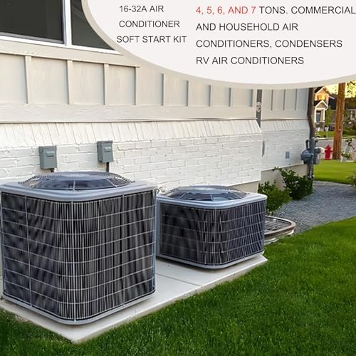 𝑼𝒑𝒈𝒓𝒂𝒅𝒆 Air Conditioner Soft Start 16-32A, Soft Start Kit for Home Air Conditioner 4–7 Ton, Ac Start Kit For Home, Reverse Motor Protection, Complete Installation Kit, 3 Years Warranty