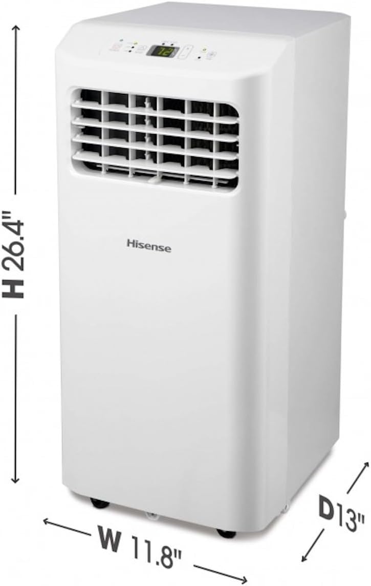 Hisense AP0522CR1W Portable Air Conditioner 5000-BTU DOE 115-Volt Vented (Renewed)