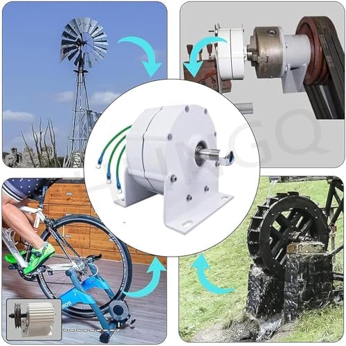 3000W-10000W Permanent Magnet Wind Turbine Generator 12V/24V/48V - DIY Horizontal Windmill, Hydro Turbine, Electric Motor for Eco-Friendly Power Solutions