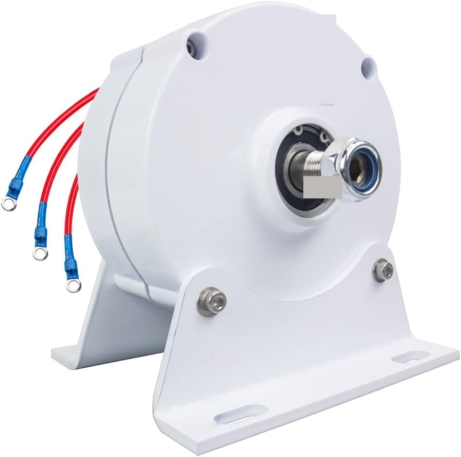 Wind Turbine, 100W 12V 24V Low RPM NdFeb Rare Earth Permanent Magnet Generator for DIY Horizontal Wind Turbine Wind Mil Generator(AC24V,200W)