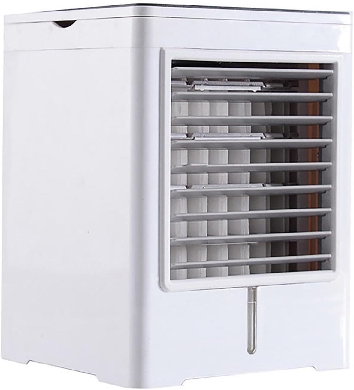 Portable Air Conditioner, Mini Air Cooler Fan, Personal Mini AC with 3 Speeds 6H Timing, Interface, 470ml Capacity Anti-leakage Water Small for Room Bedroom Office Home Tent