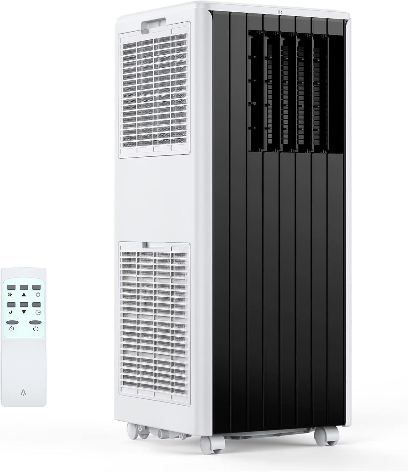 8,000 BTU Portable Air Conditioner With Remote, AC Unit With Built-In Cool, Dehumidifier & Fan Modes for Room Up to 350 Sq.Ft, Portable Ac Conditioner With 24 Hour Timer, Installation Kit,Gray