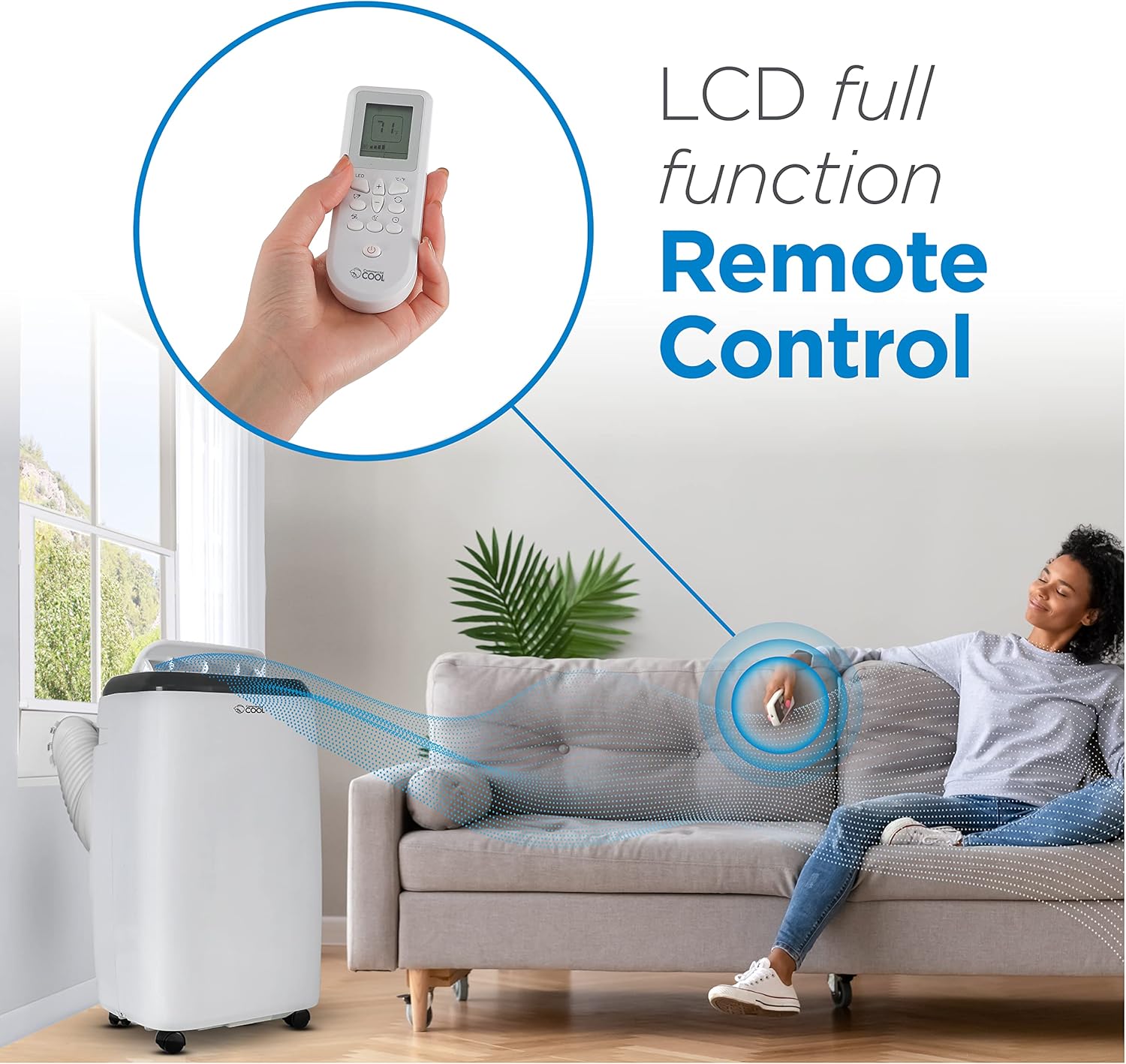 Commercial Cool 14,000 BTU Portable Air Conditioner with Heat and Remote Control