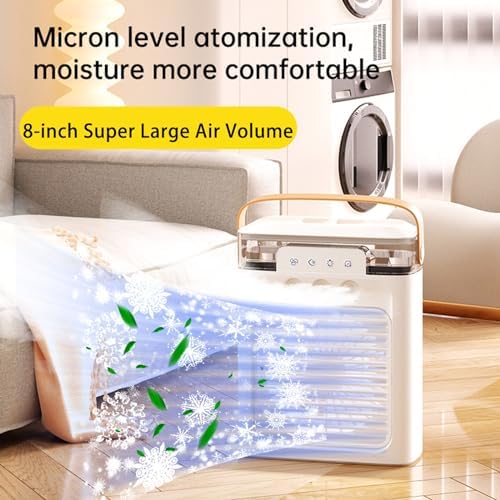Portable Air Conditioners No Windows, Small Mini Ductless Portable Room Air Conditioner, 3 Wind Speed Portable ac Unit, Air Cooling Fan, 3H Timer Air cooler for Bedroom, Room, Office