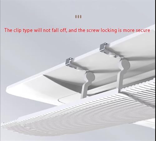 Air Conditioning Deflector 19.7 Inch Long Ceiling Air Conditioner Deflector Vent Deflector for Home Office, Air Conditioning Baffle Central Air Conditioner'S Register Grille