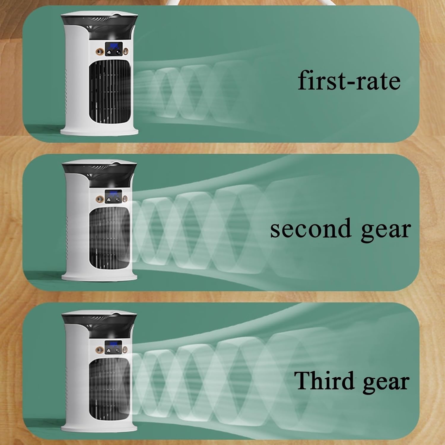 Portable Air Conditioners, Portable AC Unit With Remote Control, Powerful 3 Speeds Evaporative Air Cooler Personal Mini Air Conditioner Portable For Room Office Bedroom(A)