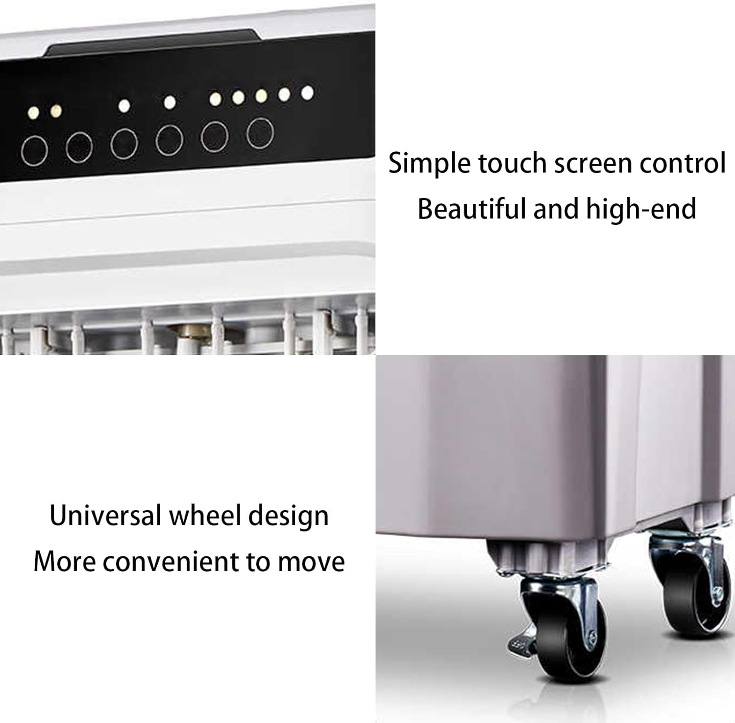 Portable Air Conditioners, 3-in-1 Evaporative Air Cooler, Swamp Coolers with Ice Pack and Timer, Portable Ac Great for Room Office(46 * 34 * 100cm)