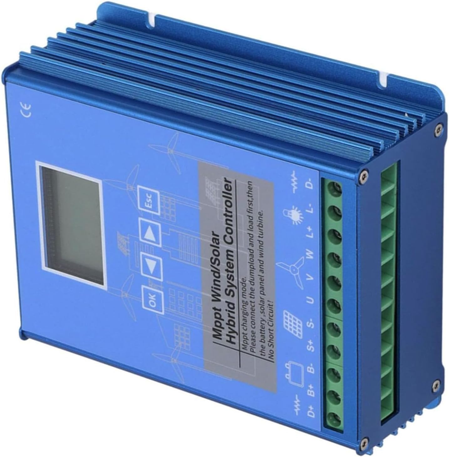 48v, 2000W Wind Hybrid System MPPT Charge Controller Solar Controller 1000W Wind 1000W Solar Energy 12V 24V 48V Auto Regulator 48V