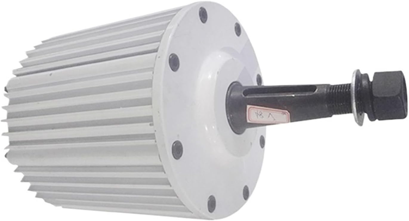Wind Turbines, 5KW Electric Generator 24V 48V 96V Low RPM Alternator Permanent Magnet Rare Earth Turbine 5000W with Base(WB,Direct Shaft_24V_5000W)